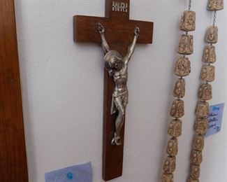 vintage rosary/religious items