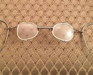 WWII gas mask prescription eyeglasses.