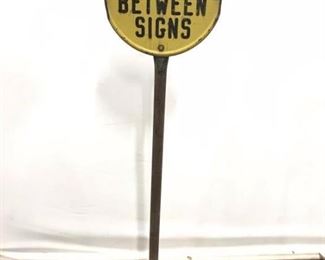 Antique LYLE SIGNS Metal No Parking Sign
