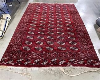 Vintage Handmade Bokhara Wool Rug
