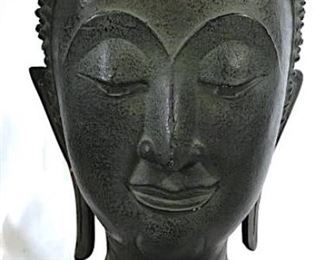 Signed Gautama Buddha Bronze Sculpture on Pedestal

