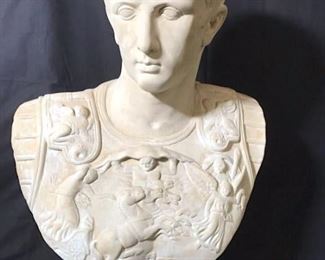 Plaster Roman Bust Of Giulio Cesare
