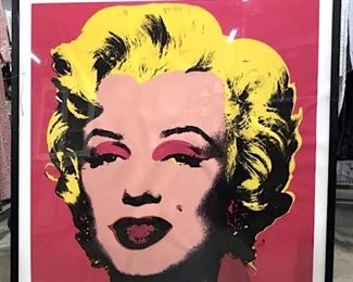 Large Offset-Lithograph Poster, Warhol’s Marilyn
