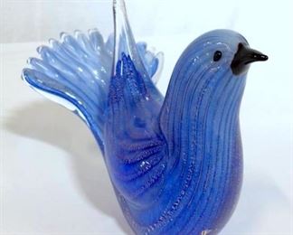 Handblown MURANO Art Glass Bird Sculpture
