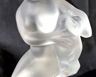 LALIQUE Diana & The Huntress Female Nude Sculpture
