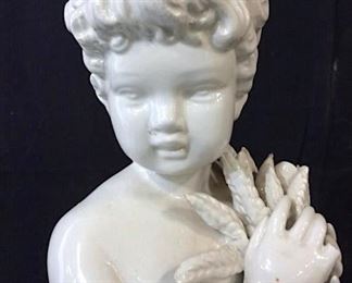 Blanc de Chine Ltd Edition cherub Statue, Italy
