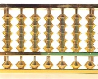 Chinese 24K Gold Plated Abacus Paperweight
