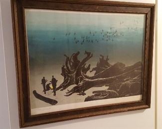 Signed Elton Bennet  The Driftwood Fire