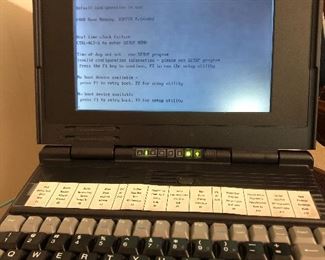 Complete vintage Tandy Laptop and all accessories 