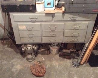 Old wood tools bins