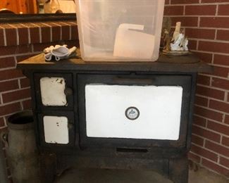Antique Cast iron stove oven range 