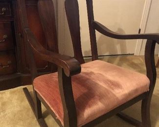 Upholstered rocking chair  