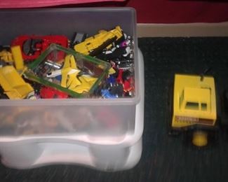 lots of trucks and cars-vintage Tonka