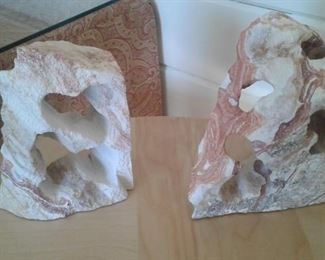 unusual sandstone bookends