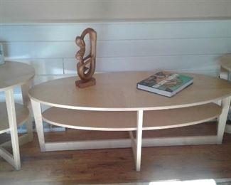Handsome set of end tables and coffee table