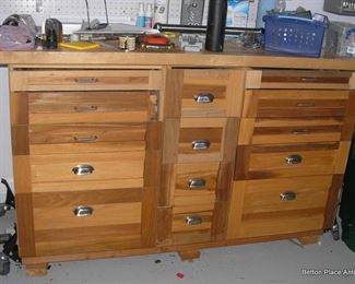 Fabulous Work bench with drawers and more 