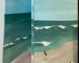 Nice beach themed wall / screen / room divider