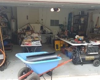 This garage is PACKED with tools! 