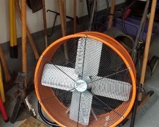 Heavy duty shop floor fan