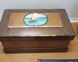 Very unique antique trunk / chest. 