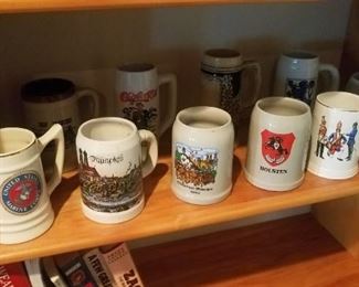 Beer stein collection