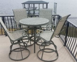 One of three outdoor furniture sets. 