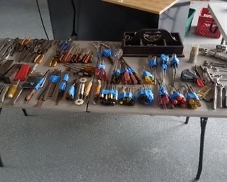 Hand tools cover 6 tables. 