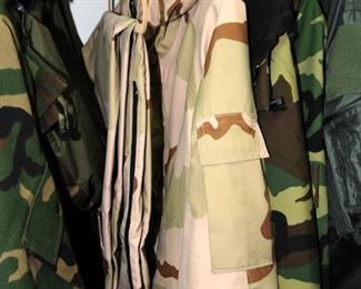 Gortex BDU coat and pants, woodland and desert
