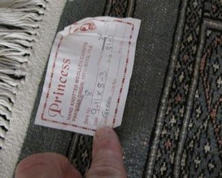 Vintage Pakistan wool rug. 