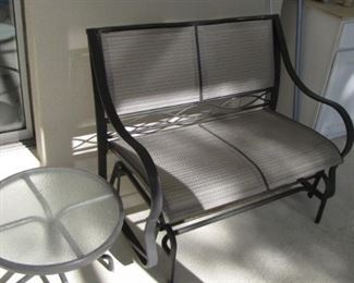 Like new sun-brella love seat / glider 