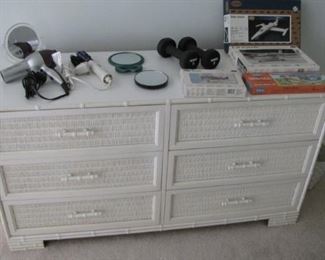 Nice heavy - well made, dovetailed wicker chest of drawers. 