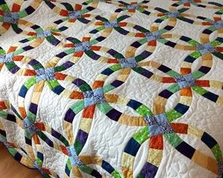 Doubl;e Wedding Ring Quilt Amazing!!