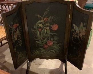 Vintage Painted Firescreen.. $80