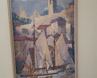 Oil on board by F.M. Loewenguth