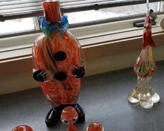 Murano glass figurines