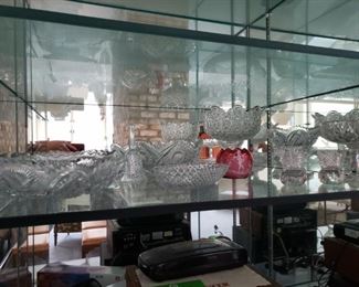 Pressed and cut glass