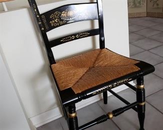Pair of Hitchcock stenciled chairs