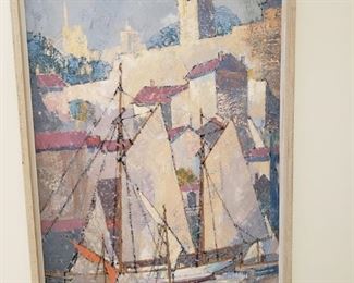 Oil on board by F. M. Lowenguth