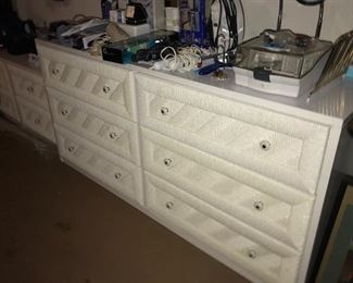 Dresser, mirror, 2 nightstands