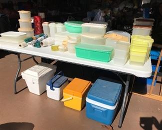 Tupperware and coolers