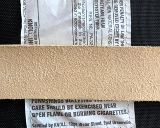 Knoll Barcelona Chair & Ottoman in Creme..Designed by Ludwig Mies van der Rohe, produced by Knoll®. 