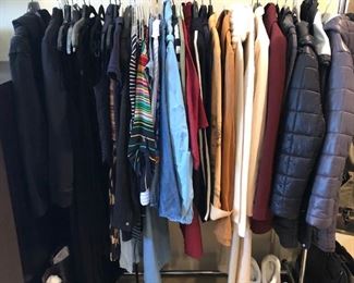 ~Women’s Clothing: There’s a superb assortment of higher end clothing this week.. names like Piazza Sempione, Theory, Anthro Patterson Kincaid, Isabel Marant Etoile, Haute Hippie, Zara, J Crew, Majestic Filatures, Vince, Anthro Sundry, Tory Burch, Ralph Lauren, Roberto Cavalli,

and others (size S/M-ish).. shoes from Prada, Manolo Blahnik, Robert Clegerie, Stuart Weitzman, Stuart Boots, Jimmy Choo, Anne Klein, Nike, Adidas, Steve Madden, Funtasma and others (size 7ish) A TON of quality finds for the ladies!! Come check them out this weekend with us!

~Men’s Clothing: We also have some great items for the guys, too! Names like Brioni, Ermenegildo Zegna, Polo, Ralph Lauren, Banana Republic, Salvatore Ferragamo, Southwick, Giorgio Armani and others (size L/XL).. shoes from Adidas, Nike and Asics (size 11ish).. Pick up some new threads here with us this weekend!