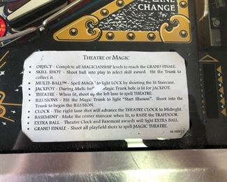 Bally’s ‘Theatre of Magic’ Pinball Machine.. WORKS!! GREAT FUN!!