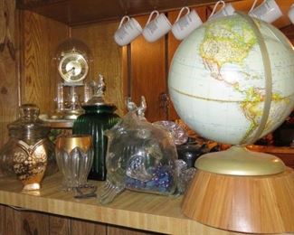 Globe - Chicken Canisters - Hand blown Fish