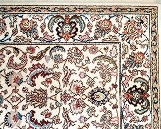 Karastan design 738 "Tabiz" 5'9" x 9'6" carpet has matching 2.8" x 5."