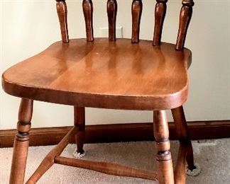 Solid maple side chair
