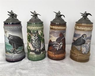 Budweiser birds of prey steins.  https://s3-us-west-2.amazonaws.com/ct-store-auction-production/images/177/27507_1579545620/01579565364000.jpg