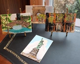 Enamel on copper paintings