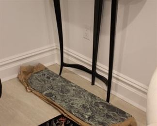 Vintage Italian Marble top console table attributed to Carlo Enrico Rava