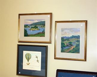 2 Watercolors by Listed Connecticut Artist Charles Stepule (1911-2006)
